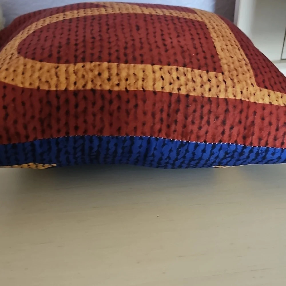 Red and Gold Letter R Monogram Throw Pillow Home Decor